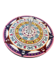 Dorit Judaica Large Pomegranate Ring & Crystal Stone Wooden Dreidel